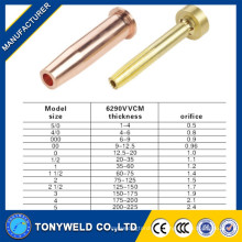 Alta calidad 6290VVCM de cobre / latón de gas de corte de boquilla